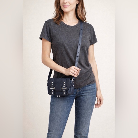 Rebecca Minkoff Handbags - Rebecca Minkoff “Willi” Navy Studded Crossbody Bag